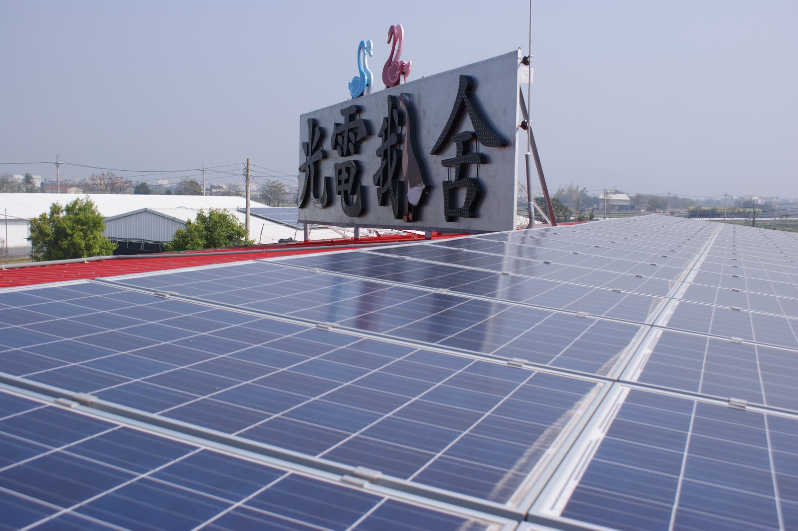 屋頂設置應用例 (農委會彰化種畜案場)
